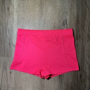 Girls' BCG Athletic Compression Shorts, Bright Pink, Size Large